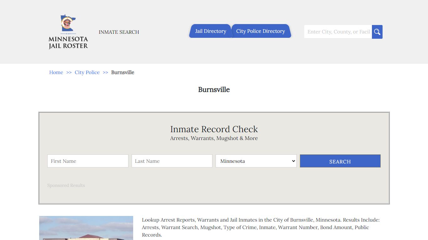 Burnsville Arrests and Warrants | Jail Roster Search